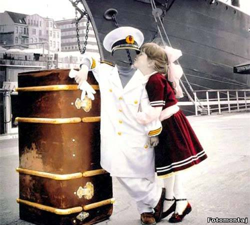 Шаблон для фотошопа - моряк