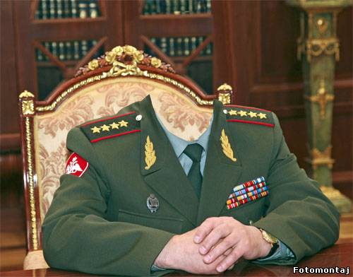 Мужской шаблон - генеральские погоны
