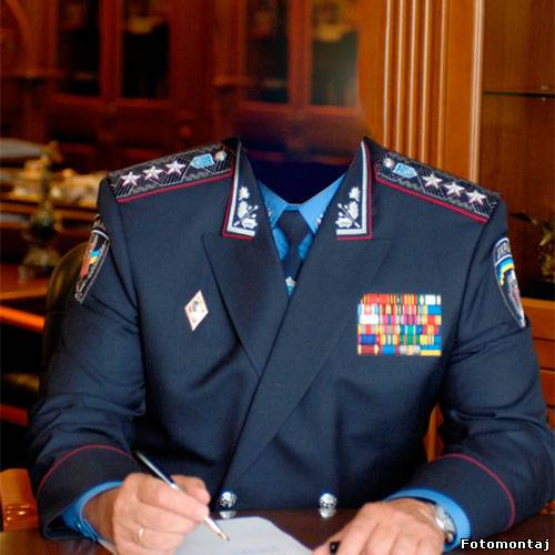 Мужской шаблон - кресло начальника МВД